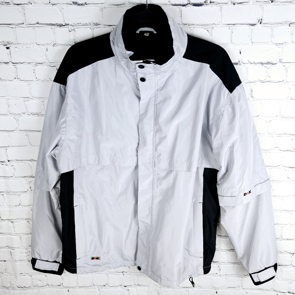 DSK | waterproof removable sleeves lined sportswear windbreaker jacket